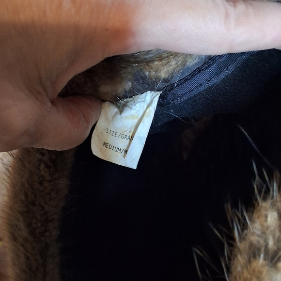 Vintage Muskrat Mid Century Ear Flap Unisex Fur Winter Hat main image 4
